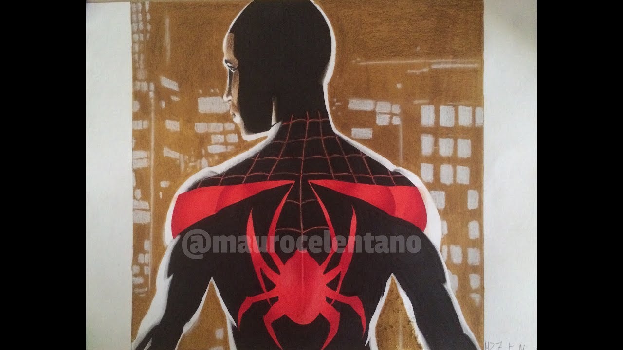 Drawing Miles Morales Ultimate Spider Man Youtube