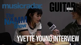 NAMM 2020 Yvette Young Ibanez YY10 Talman Slime Green Sparkle