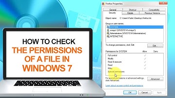 How to Check the Permissions of a File in Windows 7 | Computer & Networking Basics for Beginners