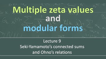 Multiple zeta values & modular forms: Lecture 9 - Seki-Yamamoto