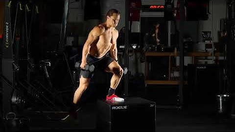 Dumbell Suitcase Lateral Box Step Overs