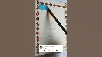 Eiffel Tower full art🗼💥#art #youtubeshorts #shorts @CraftyCocka ✨