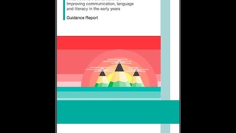 Preparing for Literacy: a summary of the EEF Guidance Report