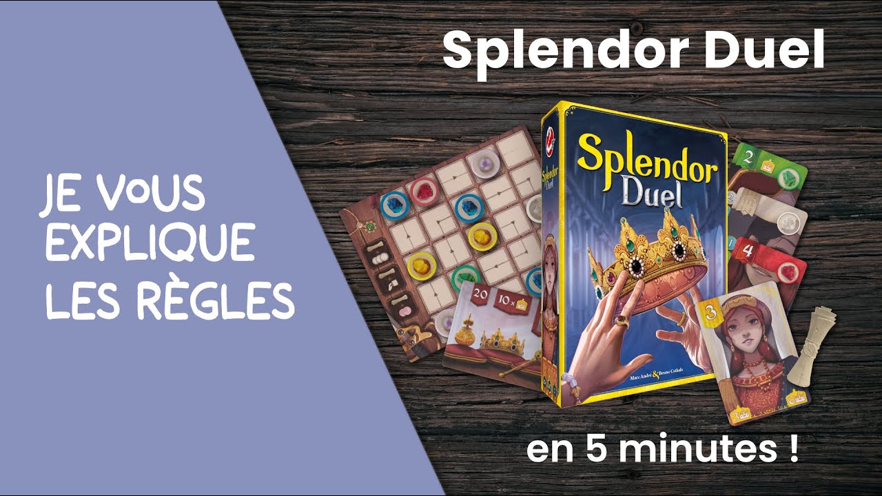 Je vous explique les règles du jeu SPLENDOR DUEL en moins de 5