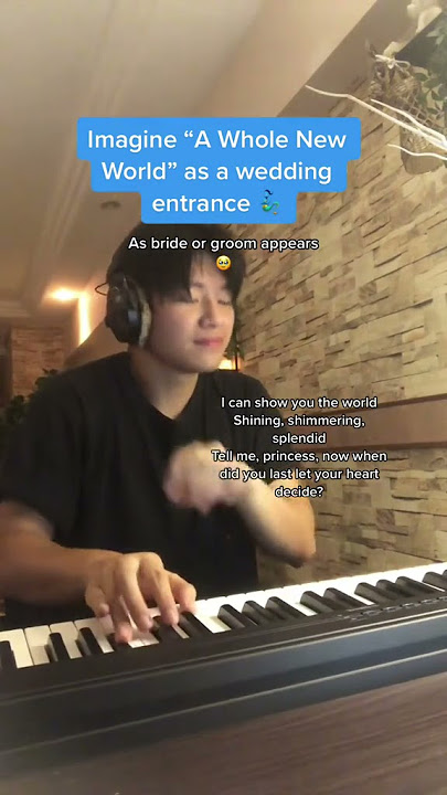 Imagine 'A Whole New World' from Aladdin as a wedding entrance?!?!