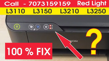 Epson l3210 red light blinking solution