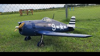 Hangar 9 F6F 15CC Hellcat w/ DLE 20CC Bench Run XOAR 16X8 Prop 30:1 Klotz KL-200