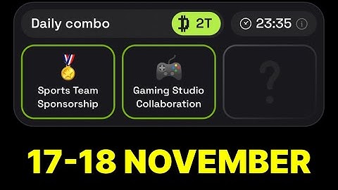 Dropee Daily Combo 17 & 18 November | Dropee Daily Combo  Today | Today Dropee Combo Card |