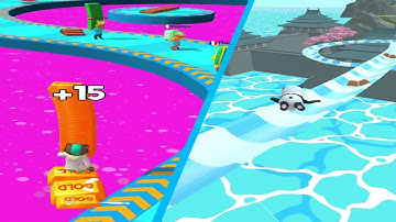 Shortcut Run VS Aquapark.IO: GameplayWalkthrough All Levels ( part 598)