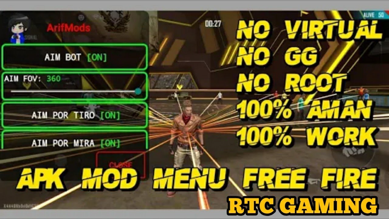 Mod Menu Free Fire 1 53 2 Terbaru Auto Headshot 100 Apk Mod Ff Inject Arif Mods V37 Esp Line Youtube
