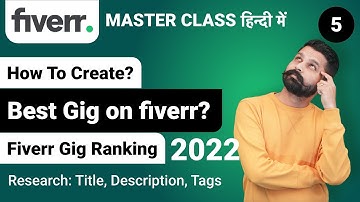 how to create a gig on fiverr | fiverr gig ranking 2022 Fiverr tips by graphics guruji Class 5