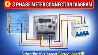 3 Phase Meter Connection Diagram | Complete Wiring with MCB (Step-by-Step Guide)