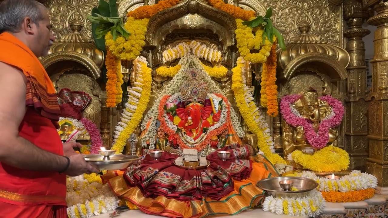 श्री सिद्धिविनायक LIVE आरती दर्शन | Siddhivinayak Ganpati Dadar Aarti🙏🏻 ०८/०२/२०२६🛕