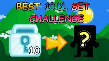 THE BEST 10 DLS SET CHALLENGE (NEW SET) | Growtopia - Set Challenge #1