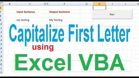 Capitalize First Letter within Entire worksheet EXCEL VBA