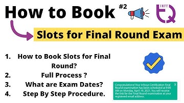 InfyTQ Final Round | How To Book Slots for Final Round Exam | Step By Step Process #infytq