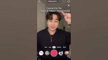 Tutorial On How To Do The “Black And Yellow” Filter Trend #filter #tutorial