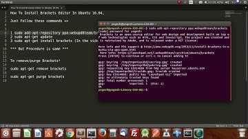 How To Install Brackets Editor In Ubuntu 16.04
