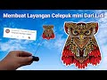 Membuat layangan celepuk print mini dari lidi