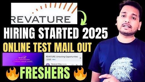 Revature Online Test Mail Out 2025 | Revature Entry level Hiring | Software Engineer | Off-Campus 