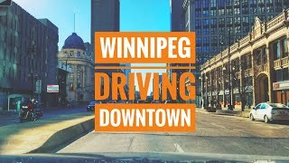 Driving  Downtown  Winnipeg, MB, Canada