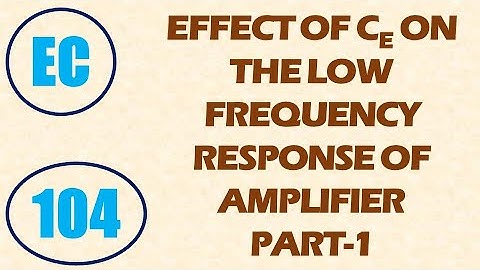 ElexCkts | Lecture-104 | Effect of Emitter Capacitance on Low Frequency Response Part-1