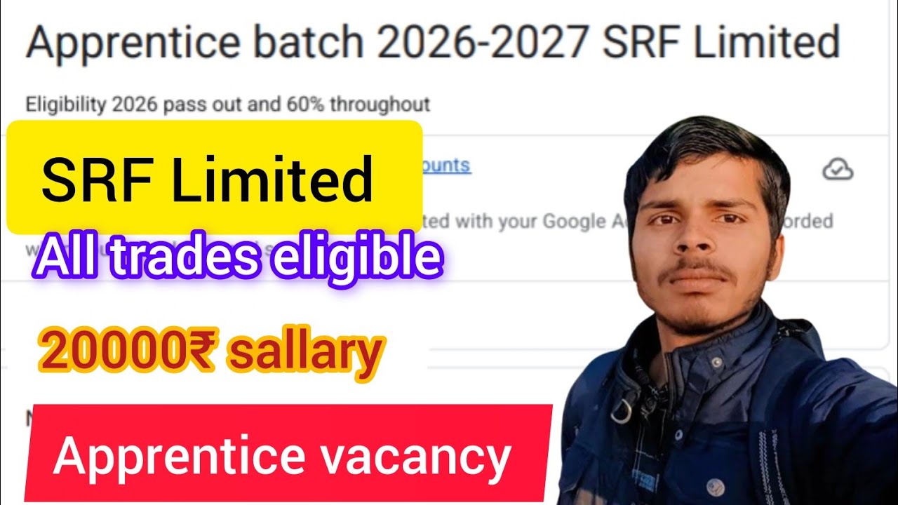 SRF Limited Gujarat apprentice vacancy diploma engineers 