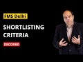 FMS Delhi Selection Criteria Explained
