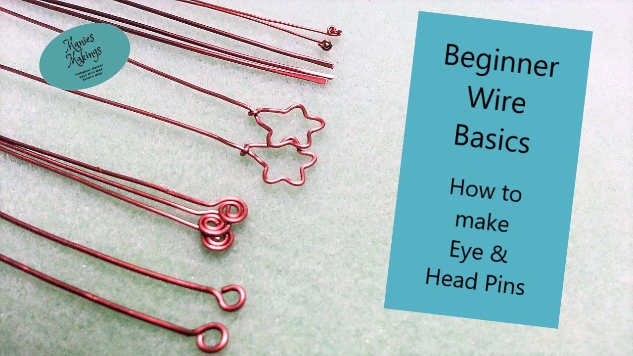 Jewelry Tutorial : How to Make Eyepins & Headpins : Three Types of