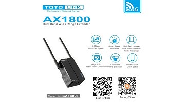 TOTOLINK WiFi 6 Extender EX1800T