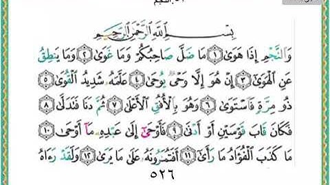 سورة النجم 1-18