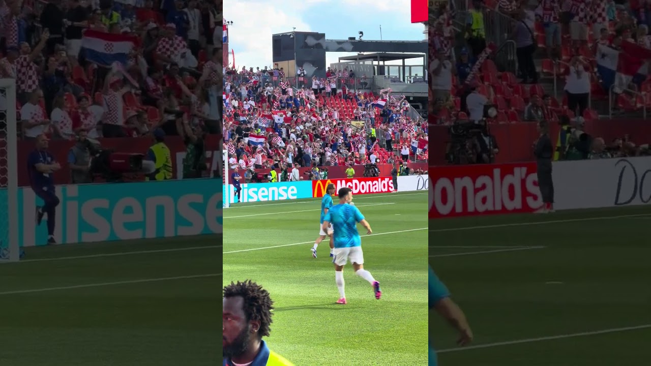 Luka Modric warm-ups vs Panama. What an honour to see him play in person in World Cup 2026