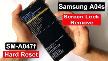 Samsung Galaxy A04s Hard Reset | Samsung Galaxy A04s (A047f) Screen Lock Remove And Password Unlock
