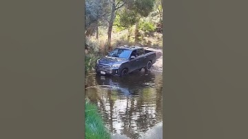 fun off roading in my #ssangyong #musso #4wdaustralia #offroad #watercrossing