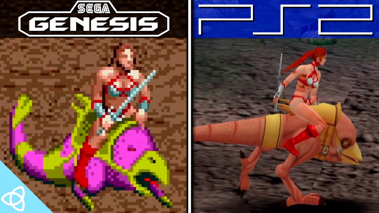 Golden Axe - Sega Genesis/Mega Drive vs. PS2 Remake | Side by Side