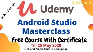 FREE Android Studio Masterclass Course with Certificate | Udemy | 2020