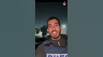 الصحفي الفلسطيني صالح الجعفراوي يحتفل بوقف إطلاق النار في غزة بتلاوة سورة النصر