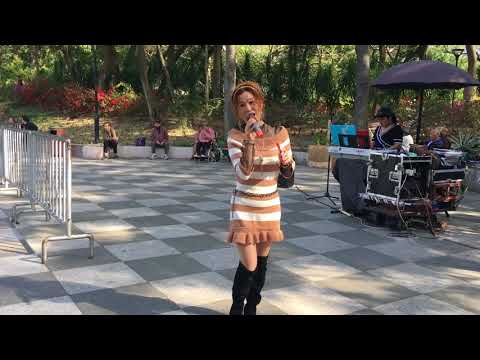 旺角菜街艺人 屯门公园表演2018 3 22singing 思诗 小村之恋