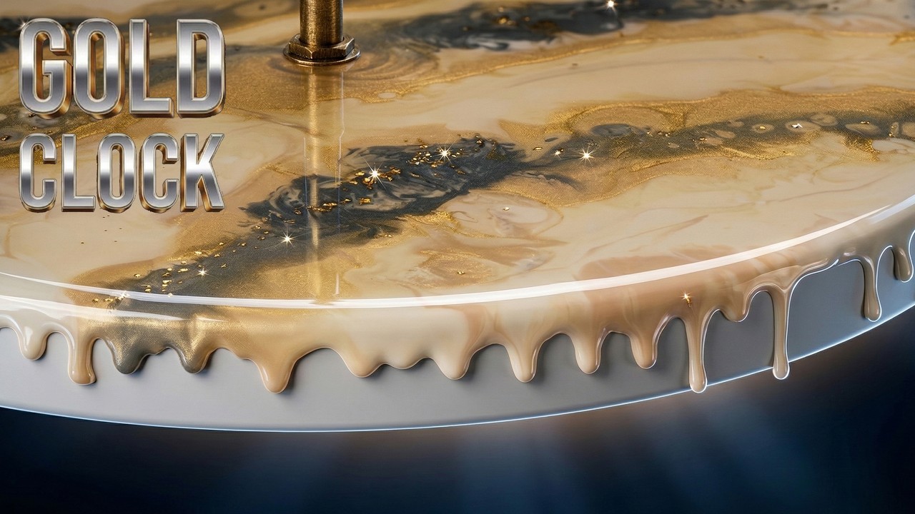 I Made a LUXURY Gold Clock with Epoxy Resin! (Satisfying DIY) – Resin Art