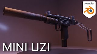 UZI Modelling || In depth tutorial || BlenderSolo