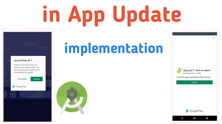 How to implement in App Update in Android Studio |  Implement In App Update | Android Studio