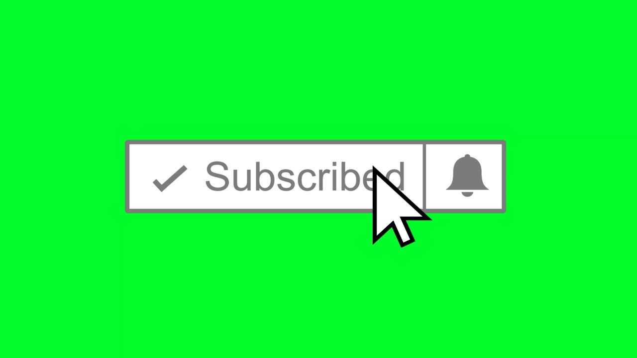 Subscribe Click Button Green Screen Effect For Youtube Youtube