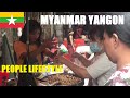 🇲🇲 MYANMAR - YANGON CITY PEOPLE DAILY LIFESTYLE 2021