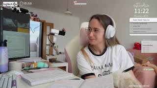 ESTUDIA EN COMPAÑÍA 📓☕🎧 de lunes a viernes ⌛✨ técnica pomodoro 🍅💗 ¡máxima productividad! 💭🎯