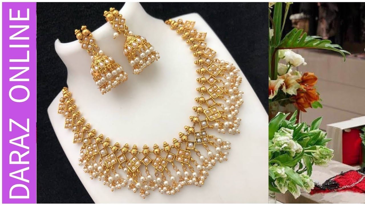 Golden Necklace for Women1in DARAZ.PK YouTube