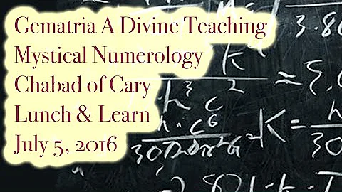 Gematria. Mystical Hebrew Numerology. The Secret.