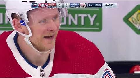 Mark Scheifele hit on Jake Evans