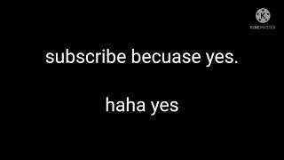 haha yes my new epic outro-