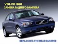 Volvo S60 Снятие заднего бампера (Rear bumper removal)