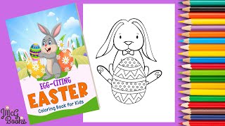 Easter Bunny and Egg Coloring - Easter Coloring Book For Kids